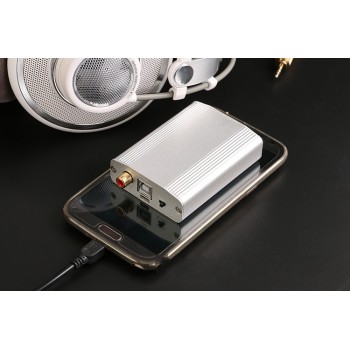 PCM2706 USB DAC HIFI Amp 3.5MM Headphone Amplifier headset earphone PC External Audio sound card for PC / Mac or Cell Phone OTG
