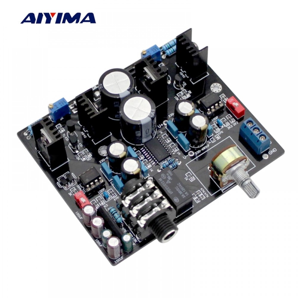 AIYIMA TPA6120A Headphone Amplifier board NE5534 for 32-600 ohm speaker with Headphone protection