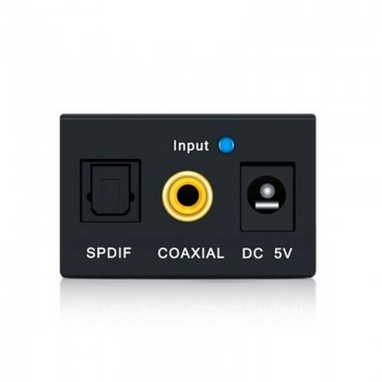 Coaxial Optical Fiber Toslink Digital to Analog L/R RCA 3.5mm Jack Audio Converter SPDIF Digital Audio Decoder Stereo Amplifier