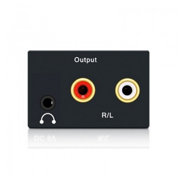 Coaxial Optical Fiber Toslink Digital to Analog L/R RCA 3.5mm Jack Audio Converter SPDIF Digital Audio Decoder Stereo Amplifier