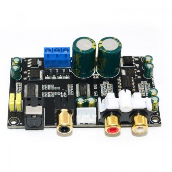 CIRMECH Optical coaxial audio decoder CS8416 CS4398 chip 24BIT192KHz SPDIF coaxial Optical fiber DAC decode board For amplifier