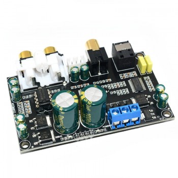CIRMECH Optical coaxial audio decoder CS8416 CS4398 chip 24BIT192KHz SPDIF coaxial Optical fiber DAC decode board For amplifier