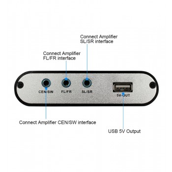 Hot sell 5.1 CH Audio Decoder SPDIF Coaxial to RCA DTS AC3 Digital to 5.1 Amplifier Analog Converter for PS3,DVD player, Xbox