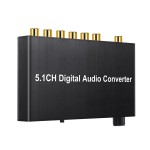 192kHz DAC Converter Digital Audio Decoder Coaxial / Toslink to 5.1CH / 2.0CH Analog 3.5mm Jack Output with Volume Control kno