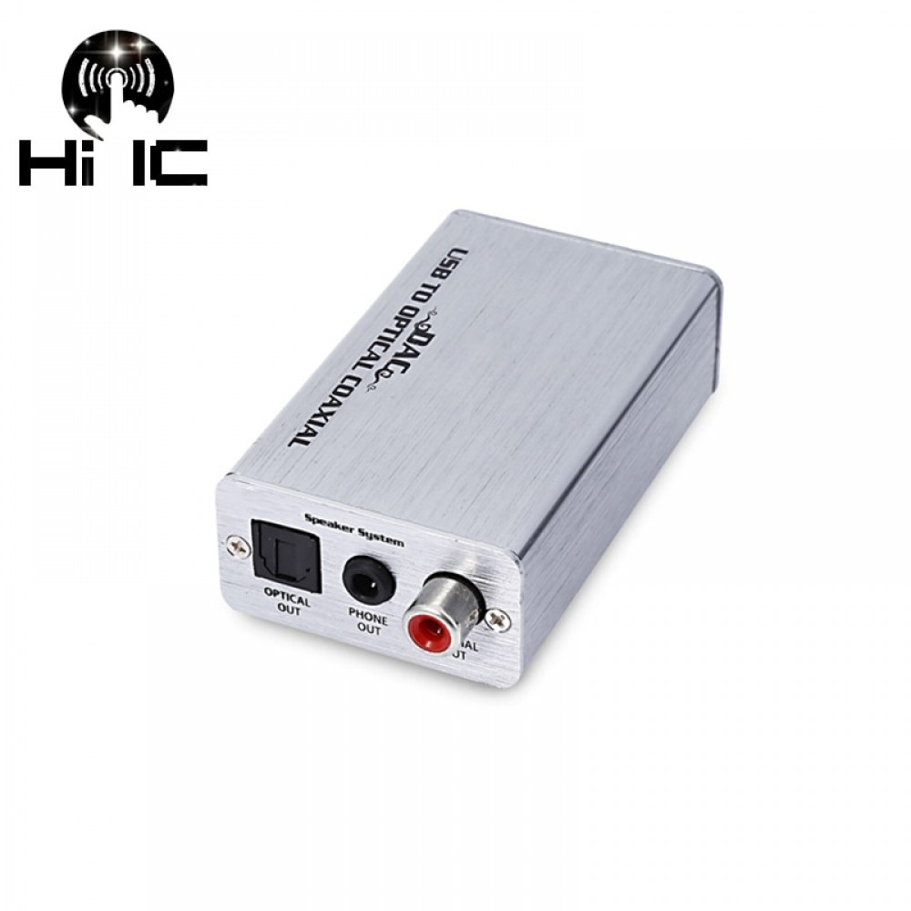 USB External Sound Card DAC Digital Audio Decoder Amplifier Headphone AMP Amplifier ASIO Sound Card Coaxial Optical 3.5mm Output