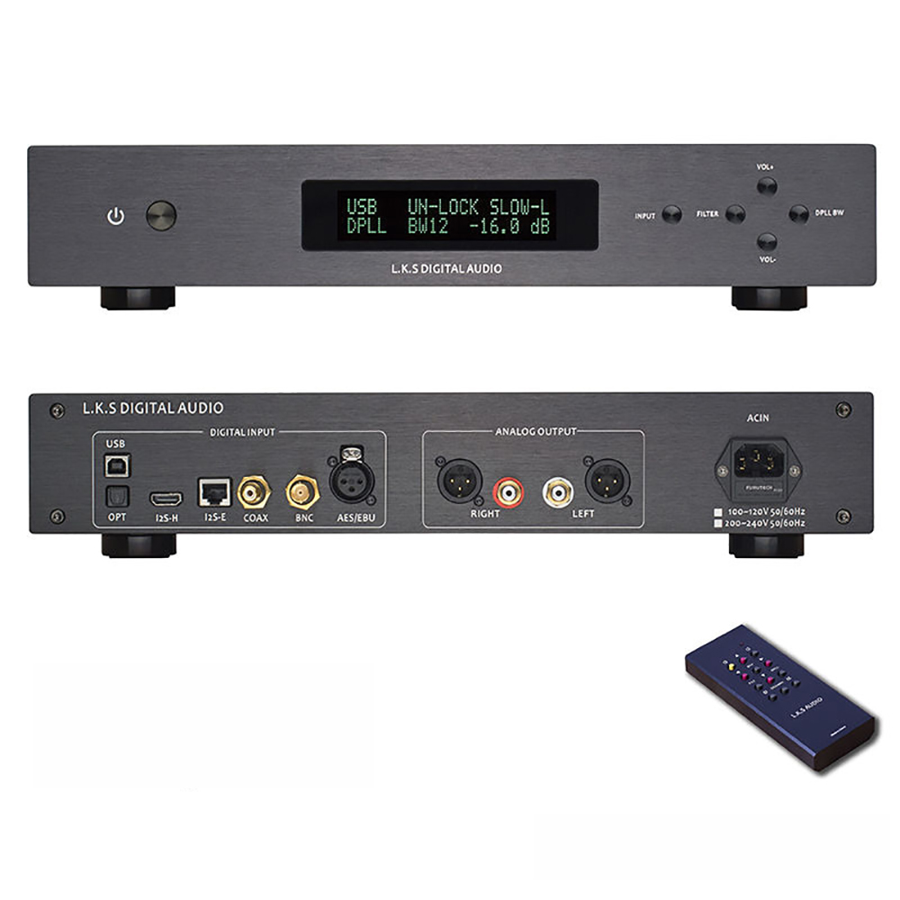 Musetec L.K.S Audio MH-DA003 MK2 ES9028pro DAC USB DSD Ultra Low jitter Femto Clock  Audio Decoder D/A Converter 110V-240V