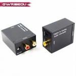 Digital to Analog Audio Converter Optical Fiber Toslink Coaxial Signal to RCA R/L Audio Decoder SPDIF ATV DAC Amplifier Adapter