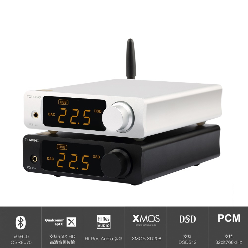 TOPPING DX3 PRO DX3PRO Desktop Bluetooth decoding amp AK4493 USB DAC XMOS XU208 DSD512 hard solution Headphone output OPA1612