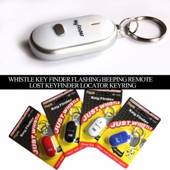 Mini Anti-lost Whistle Key Finder Flashing Beeping Remote Kids Key Bag Wallet Locators Child Alarm Reminder