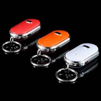 Smart Key Finder Anti-lost Whistle Sensors Keychain Tracker Sound LED with Whistle Clap Locator Find Lost Kids Keychain Finder #