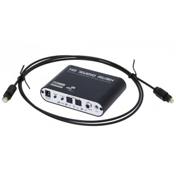 Digital to Surround Analog Audio Decoder 2.1/5.1 Channel DTS/AC3 to 5.1 Stereo Audio Decoder 2 SPDIF Ports for DVD PS2 PS3 XBOX