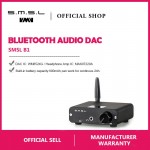 SMSL B1 HiFi Stereo Audio Bluetooth DAC Receiver NFC Optical Coaxial DAC Digital Audio Decoder 24 Hours Playing Time Black