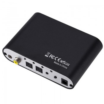 Digital Audio 3.5mm to 5.1 Channel DTS AC3 Audio Decoder DAC Digital Fiber Coaxial To Analog RCA Adapter Converter