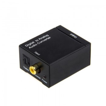 Digital To Analog Caoxial Converter Decoder Analogue In Digital DAC Decoder Fiber Coax RCA Signal to Analog L/R Audio Adapter