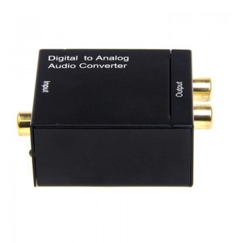 Digital To Analog Caoxial Converter Decoder Analogue In Digital DAC Decoder Fiber Coax RCA Signal to Analog L/R Audio Adapter