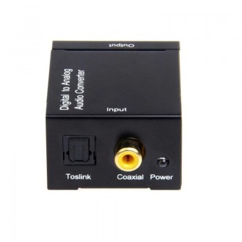Digital To Analog Caoxial Converter Decoder Analogue In Digital DAC Decoder Fiber Coax RCA Signal to Analog L/R Audio Adapter