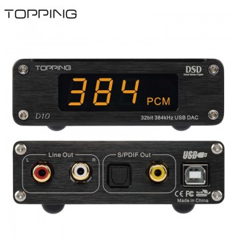Topping D10 usb dac dac audio usb xmos xu208 ES9018K2M spdif out dac audio hifi Decoder Amplifier Coaxial Optical out Support