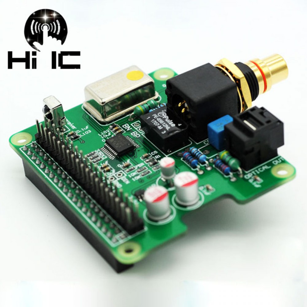 I2S Coaxial HiFi DAC DIGI Digital Audio Sound Card  WM8804G  Expansion Board Decode Board Encoder for Raspberry pi3 pi2 B+ 3B+