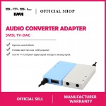SMSL TV-DAC Digital Optical Coaxial to Analog Stereo RCA Audio Converter Adapter Coaxial Input Cable 3.5mm Input Cable Sky blue