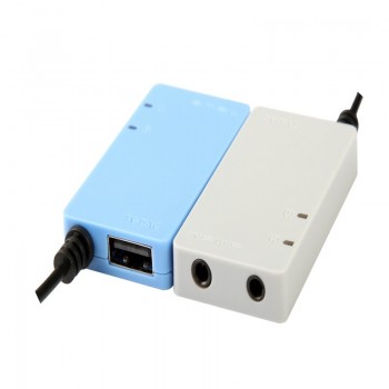 SMSL TV-DAC Digital Optical Coaxial to Analog Stereo RCA Audio Converter Adapter Coaxial Input Cable 3.5mm Input Cable Sky blue
