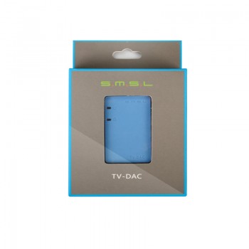 SMSL TV-DAC Digital Optical Coaxial to Analog Stereo RCA Audio Converter Adapter Coaxial Input Cable 3.5mm Input Cable Sky blue