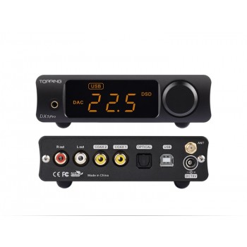 TOPPING DX3 Pro DAC AMP xmos xu208 AK4493EQ+OPA1612 decoding dsd 512 support Bluetooth ATPX coaxial/optical/usb Headphone Amp
