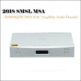 SMSL M8A DAC Audio Home Amplifier Decoder DSD DAC ES9028Q2M Amplifiers XMOS Xu208 Hifi DAC USB Optical Coaxial Input Amp