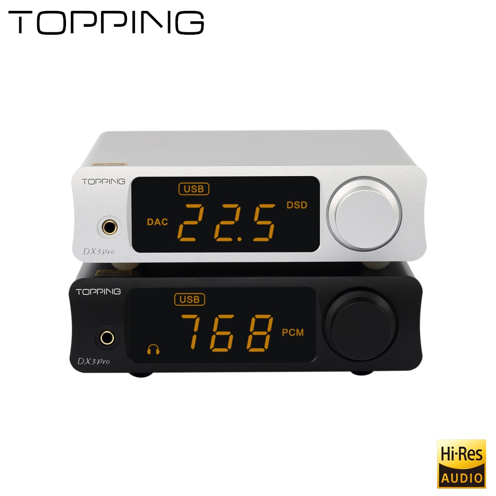 New TOPPING DX3 PRO Bluetooth decoding amp Bluetooth 5.0 HD transmission coaxial fiber AK4493 USB DAC DSD512 hard solution