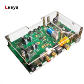 ES9038Q2M DSD I2S SPIDF decoder board amanero USB DAC audio headphone amplifier with Acrylic sheet T0249