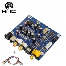 High Quality ES9038Q2M ES9038 Q2M I2S DSD Optical Coaxial Input Decoder DAC Headphone Output HiFi Audio amplifier Board