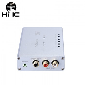 USB External Sound Card DAC Decoder AK4490 XMOS XU208 With Headphone Amplifier AMP  Coaxial DOP Natiw DSD