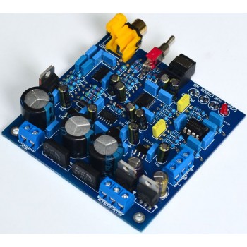 AK4396+CS8416 DAC Digital Decoder 24bit 192khz Optical Fiber Coaxial Signal Input Stereo Audio Analog Output For Amplifier PC TV