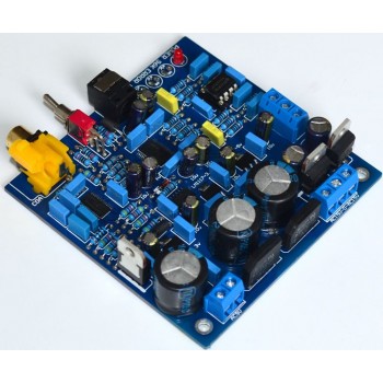 AK4396+CS8416 DAC Digital Decoder 24bit 192khz Optical Fiber Coaxial Signal Input Stereo Audio Analog Output For Amplifier PC TV