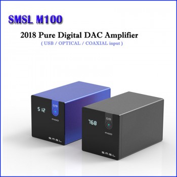 SMSL M100 HI FI USB DAC Decoder AK4452 Digital DAC Audio Amp DSD512 Amplifier Optical Coaxial Input 32bit/768kHz