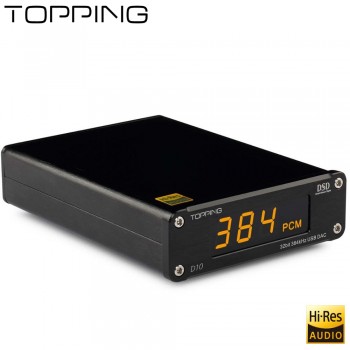New products shelves TOPPING D10 is a USB DAC with Line out,Optical and Coaxial output,use XMOS,ES9018K2M,OPA2134,Factory direct