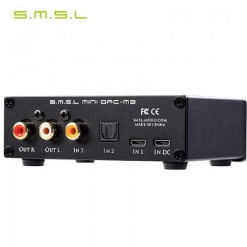 SMSL M3 USB/Optical fiber/ Coaxial Function Hi-Fi Audio Decoder All-in-one Amp
