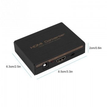 1080P HDMI to HDMI DTS AC3 Audio Separator Extractor Converter Splitter HDCP Decoder US 100-240