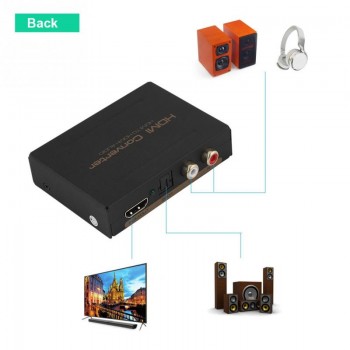1080P HDMI to HDMI DTS AC3 Audio Separator Extractor Converter Splitter HDCP Decoder US 100-240