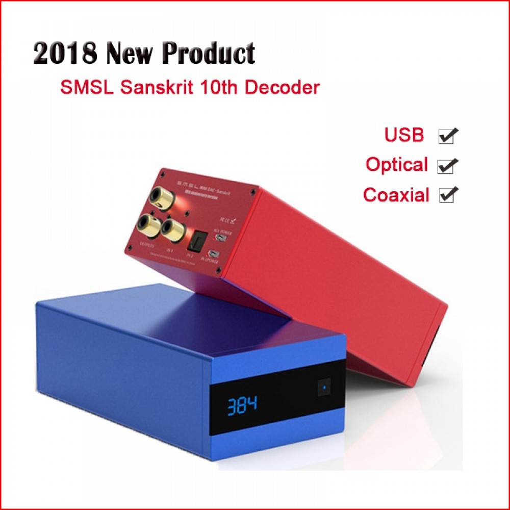 SMSL Sanskrit 10th SK10 USB DAC Digital Decoder Amplifier Hifi AK4490 DSD DAC Audio Amp XMOS Optical Spdif Coaxial input