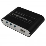 1 Piece Only HIgh Quality New 5.1 AC3 DTS HD Audio Decoder Digital Sound Decoder Optical SPDIF Coaxial to 6RCA Free Shipping