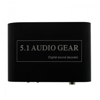 1 Piece Only HIgh Quality New 5.1 AC3 DTS HD Audio Decoder Digital Sound Decoder Optical SPDIF Coaxial to 6RCA Free Shipping