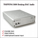 TOPPING D30 Hifi Amplifier DAC Audio Desktop DSD DAC USB Optical Fiber Amplifier Audio Decoder CS4398 XMOS Amplifiers DAC Amp