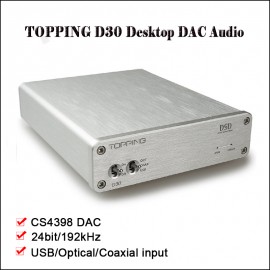 TOPPING D30 Hifi Amplifier DAC Audio Desktop DSD DAC USB Optical Fiber Amplifier Audio Decoder CS4398 XMOS Amplifiers DAC Amp