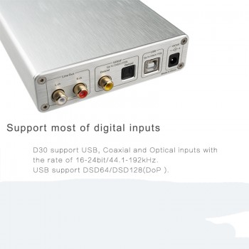 TOPPING D30 Hifi Amplifier DAC Audio Desktop DSD DAC USB Optical Fiber Amplifier Audio Decoder CS4398 XMOS Amplifiers DAC Amp