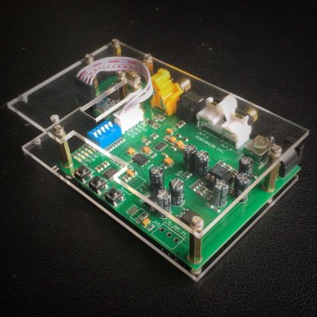 ES9038Q2M usb DAC I2S SPIDF CSR8675 aptx-hd Bluetooth 5.0 dac audio Module Decoder board in case with antenna T0250