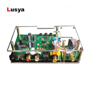 ES9038Q2M DAC I2S SPIDF CSR8675 aptx-hd Bluetooth 5.0 Module Decoder board in case with antenna T0250