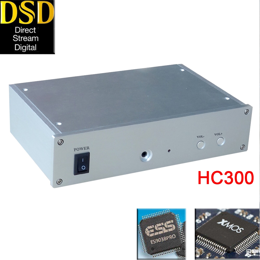 HIFI College HC300 HIFI audio ES9028PRO / ES9038PRO XMOS XU208 Asynchronous USB Decoder DAC Headphone Amplifier DSD256 OPA2604AP