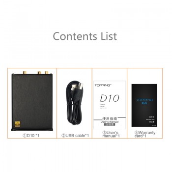 TOPPING D10 DAC Audio Amplifier ES9018KAM USB DAC DSD Amplifiers xmos xu208 Optical Spdif Coaxial input