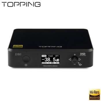 2018 new TOPPING D50 desktop DAC decoder HIFI fever USB, coaxial, optical, DSD512 hard solution XMOS(XU208) 2x ES9038Q2M OPA1612