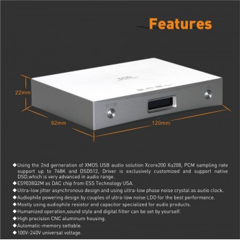 New version SMSL M8A ES9038Q2M 32Bit/768kHz DSD512 DAC USB/Optical/Coaxial/ input XMOS USB Decoder humanized operation